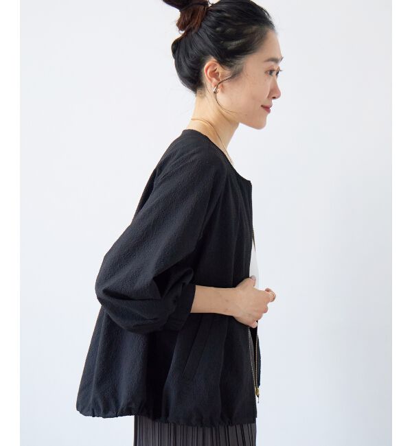  「カラミタンブラータックスリーブブルゾン」|ブルゾン・スタジャン|