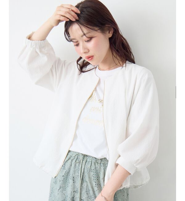  「カラミタンブラータックスリーブブルゾン」|ブルゾン・スタジャン|