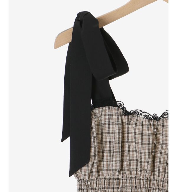  「配色肩リボンビスチェ」|キャミソール|