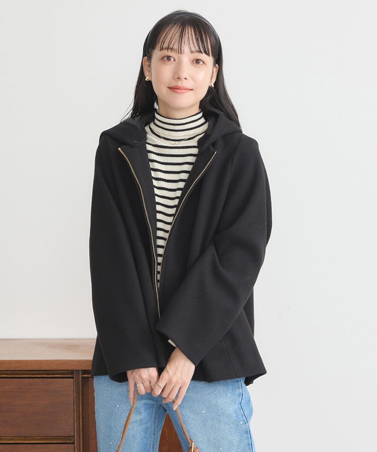 earth music&ecology「2Wayフードショートコート」|その他|