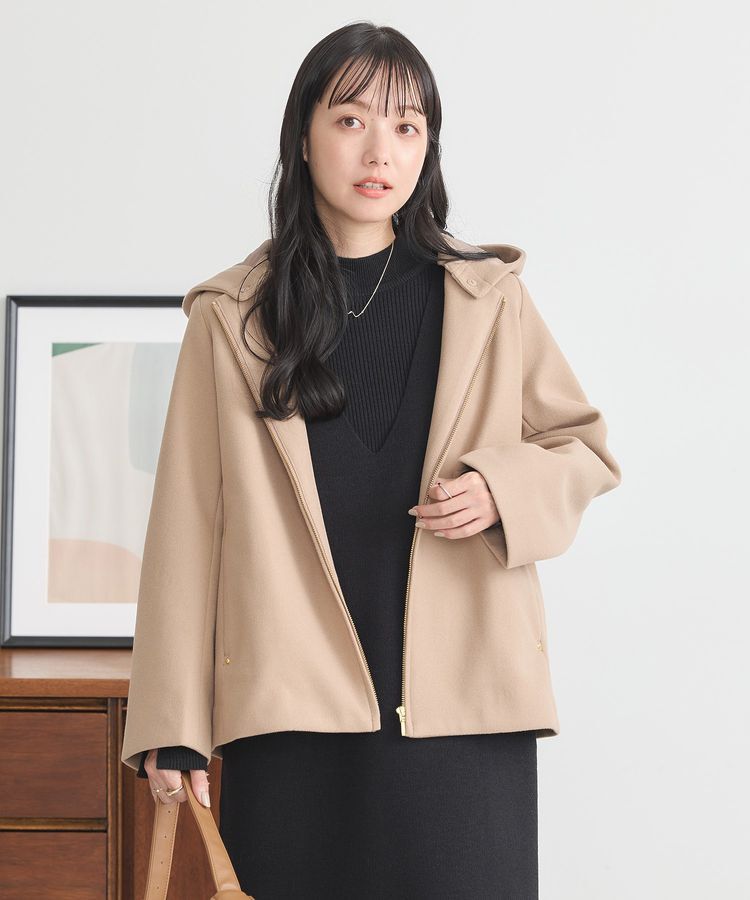 earth music&ecology「2Wayフードショートコート」|その他|