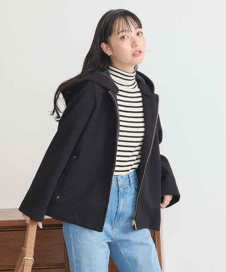 earth music&ecology「2Wayフードショートコート」|その他|