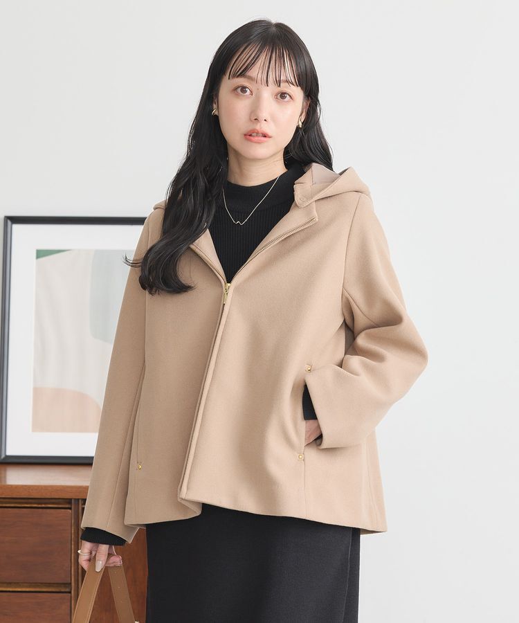 earth music&ecology「2Wayフードショートコート」|その他|