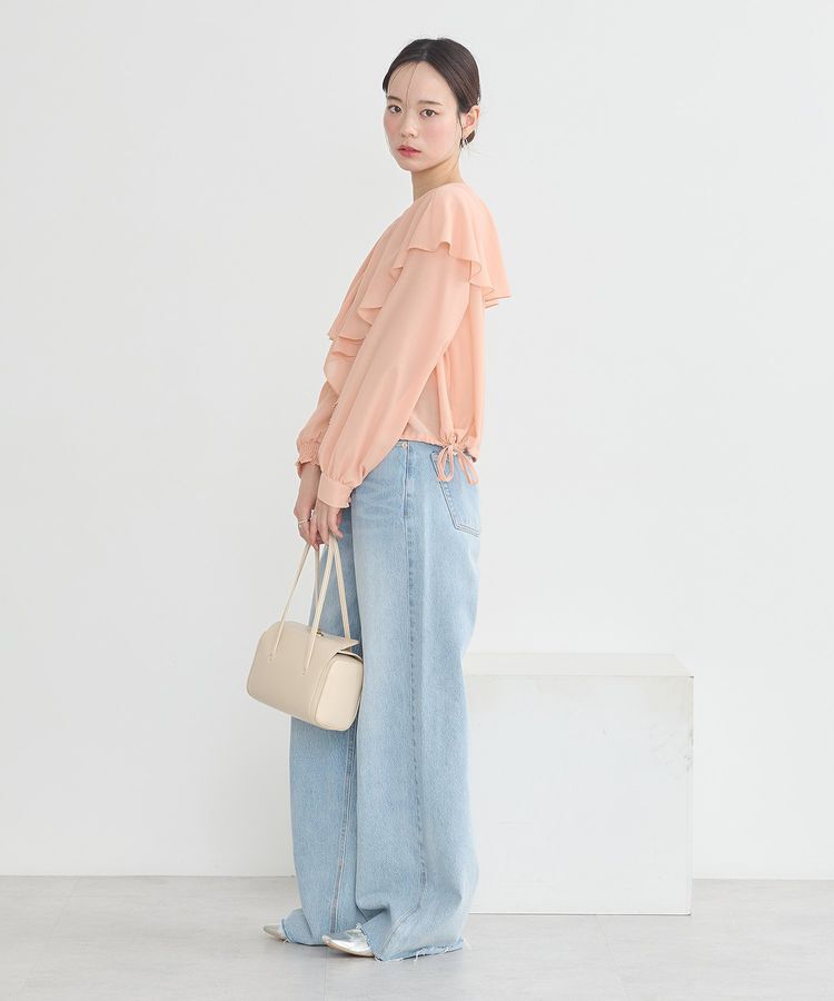 earth music&ecology「シアーラッフルブラウス」|シャツ・ブラウス|