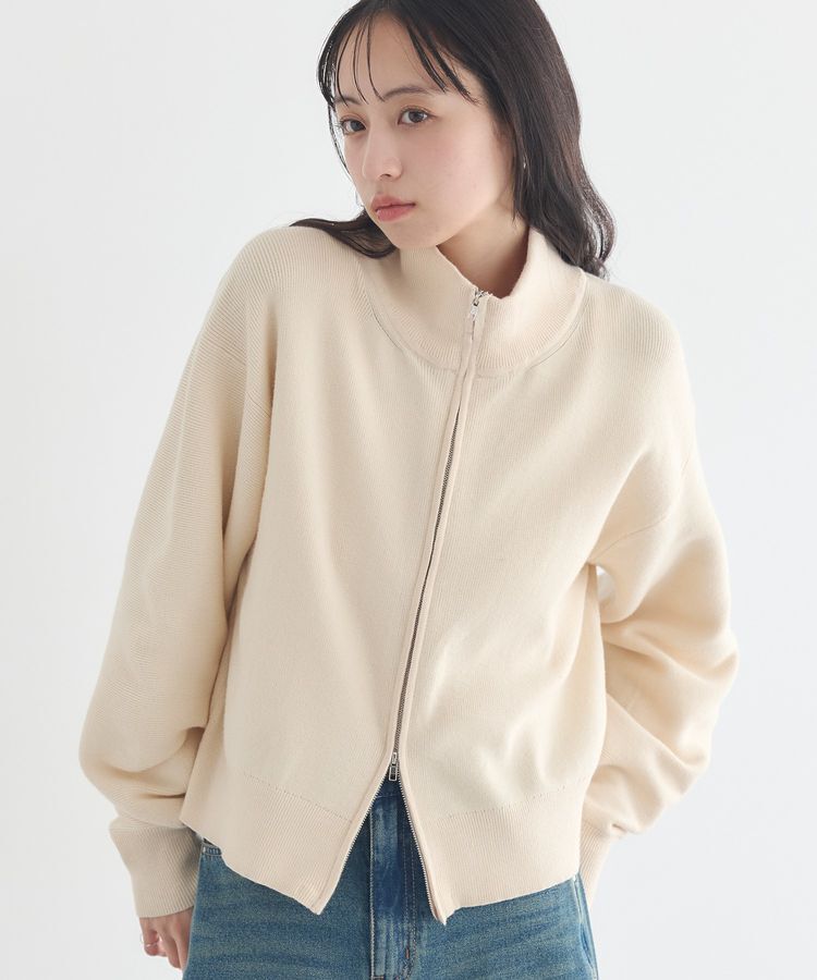 earth music&ecology「ダブルジップカーディガン」|カーディガン|Ivory