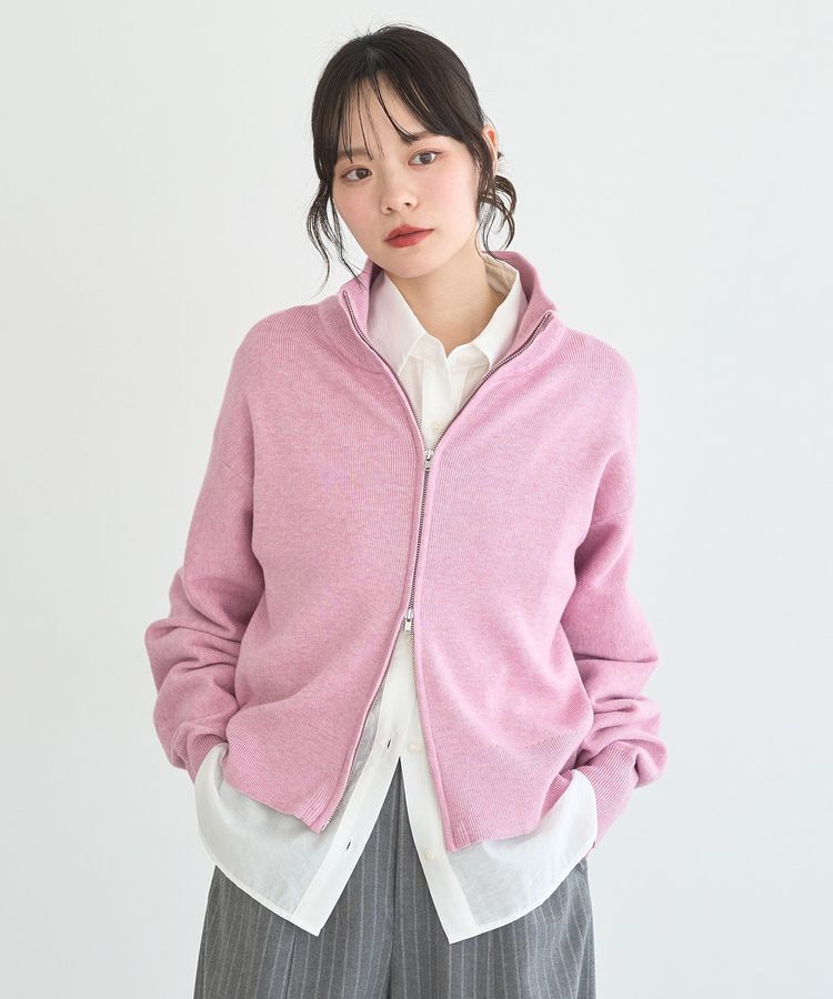 earth music&ecology「ダブルジップカーディガン」|カーディガン|