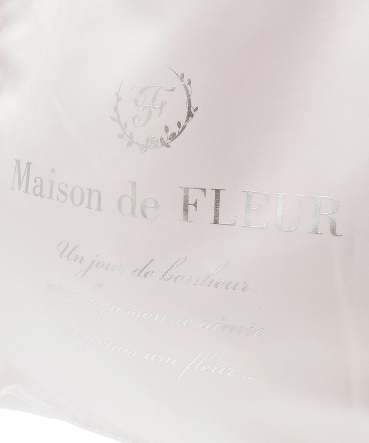 Maison de FLEUR「サテンフリルスクエアトートバッグ」|トートバッグ|