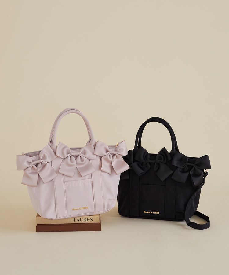 Maison de FLEUR「ボリュームリボン2Wayトートバッグ」|トートバッグ|