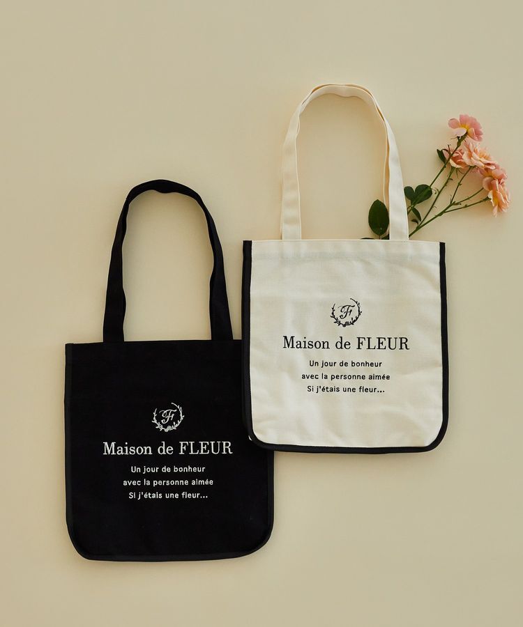 Maison de FLEUR「パイピングスクエアトートバッグ」|トートバッグ|