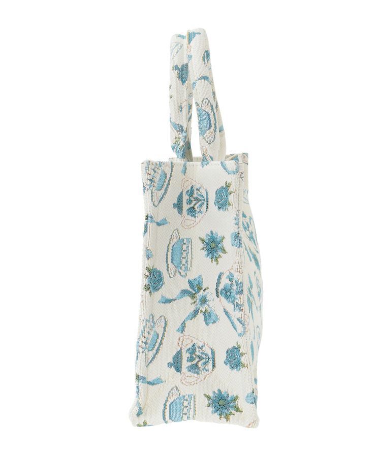 Maison de FLEUR「ティーカップ柄ゴブランスクエアトートバッグ」|トートバッグ|