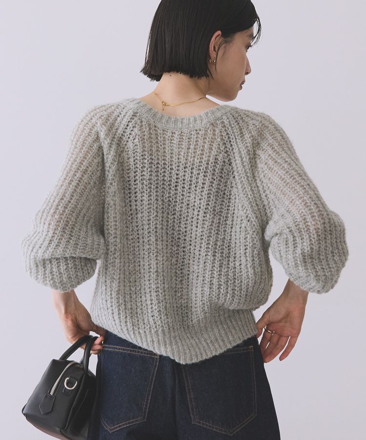 AMERICAN HOLIC「【2WAY】モヘヤ風甘編みカーディガン」|カーディガン|