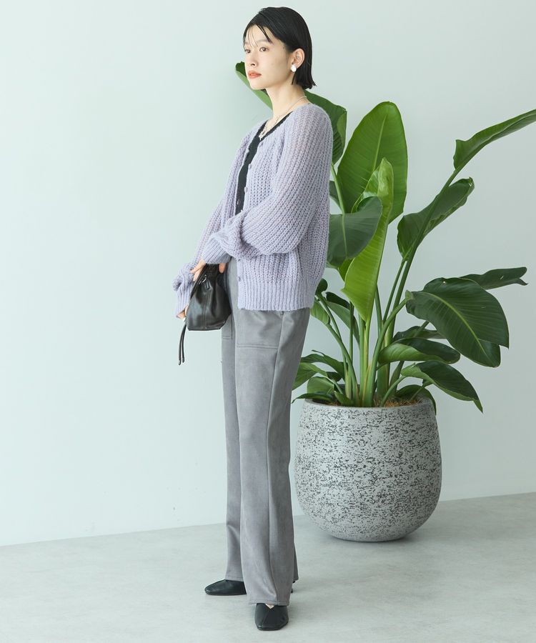 AMERICAN HOLIC「【2WAY】モヘヤ風甘編みカーディガン」|カーディガン|