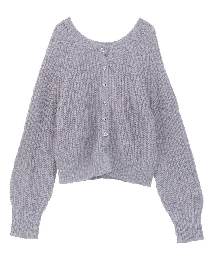 AMERICAN HOLIC「【2WAY】モヘヤ風甘編みカーディガン」|カーディガン|