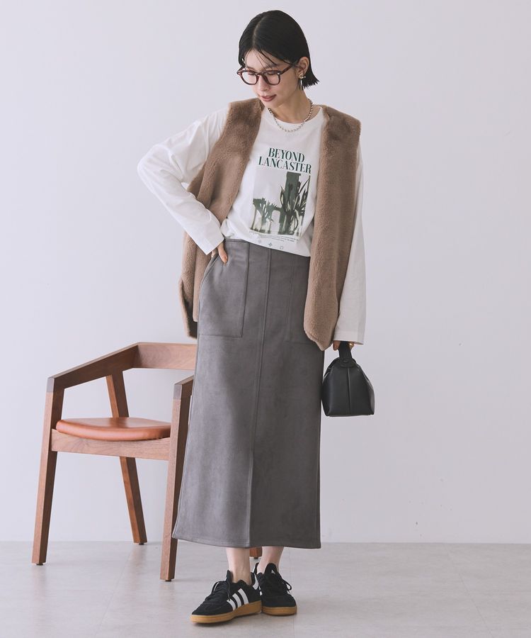 AMERICAN HOLIC「ヌバック調スカート」|スカート|