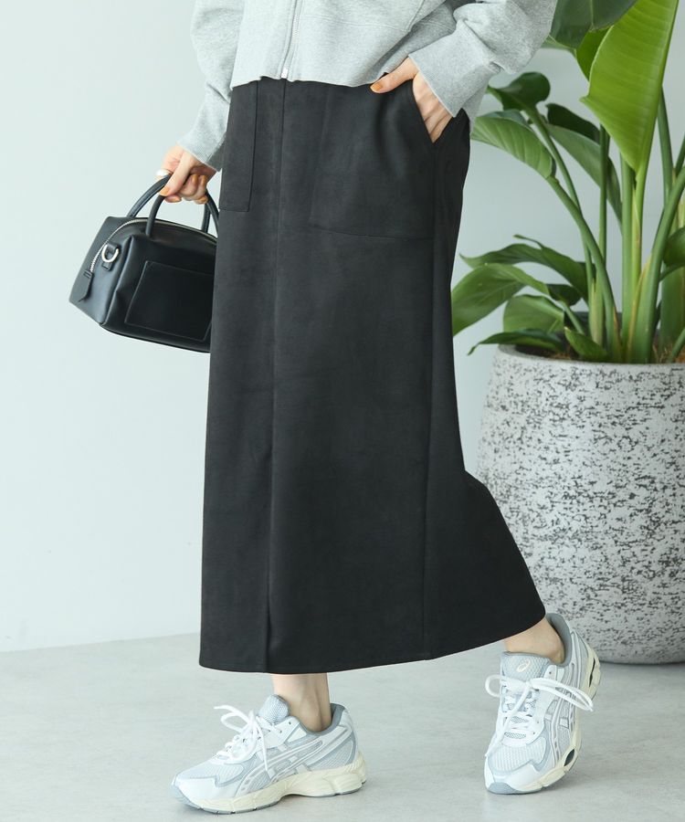 AMERICAN HOLIC「ヌバック調スカート」|スカート|Black