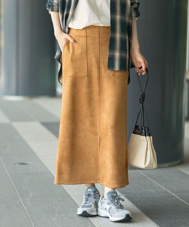 AMERICAN HOLIC「ヌバック調スカート」|スカート|Camel