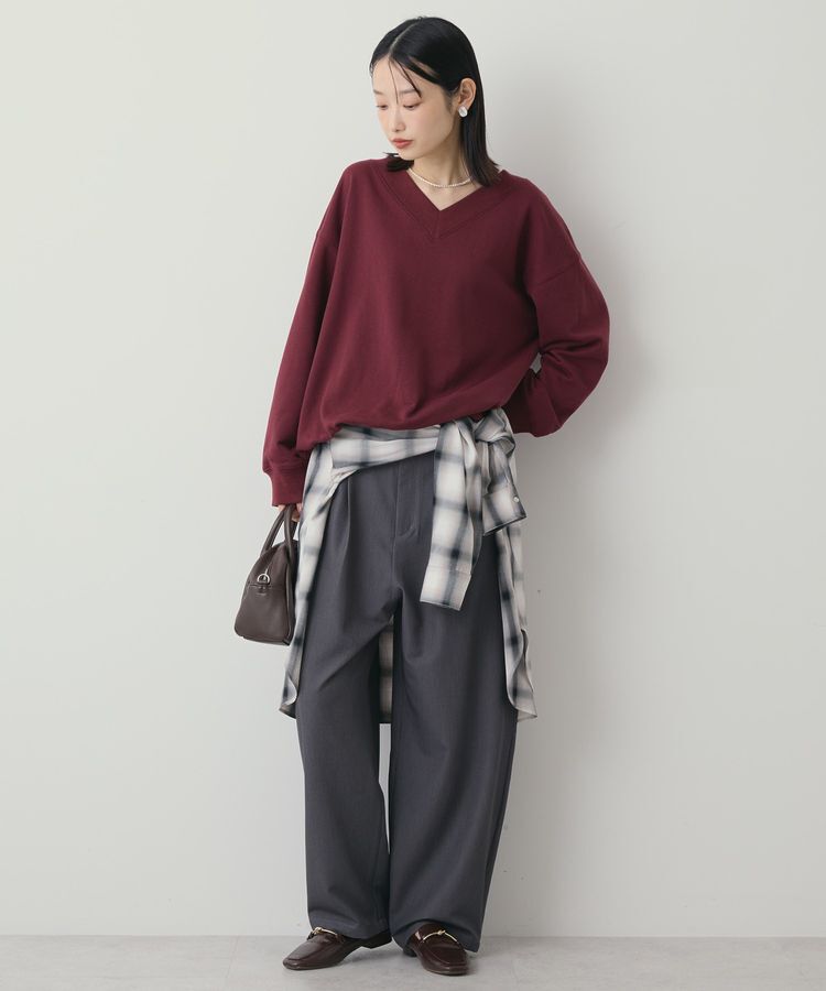 AMERICAN HOLIC「Vネックワンポイントロゴスウェットプルオーバー」|スウェット・ジャージ|