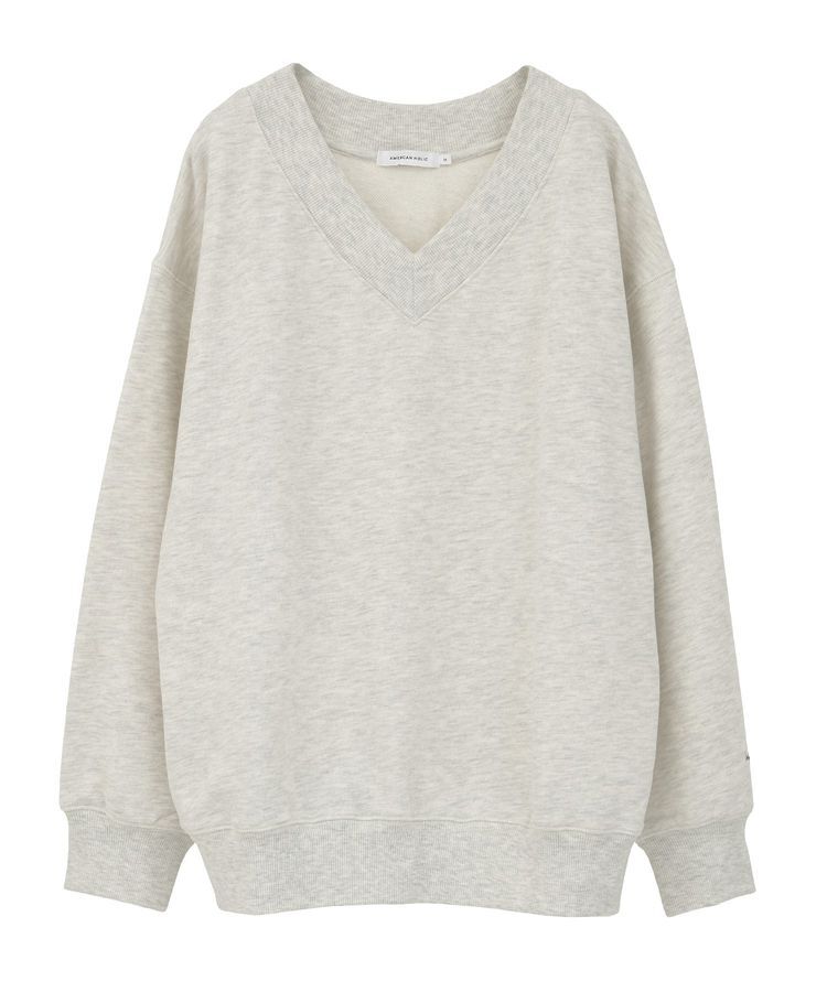 AMERICAN HOLIC「Vネックワンポイントロゴスウェットプルオーバー」|スウェット・ジャージ|