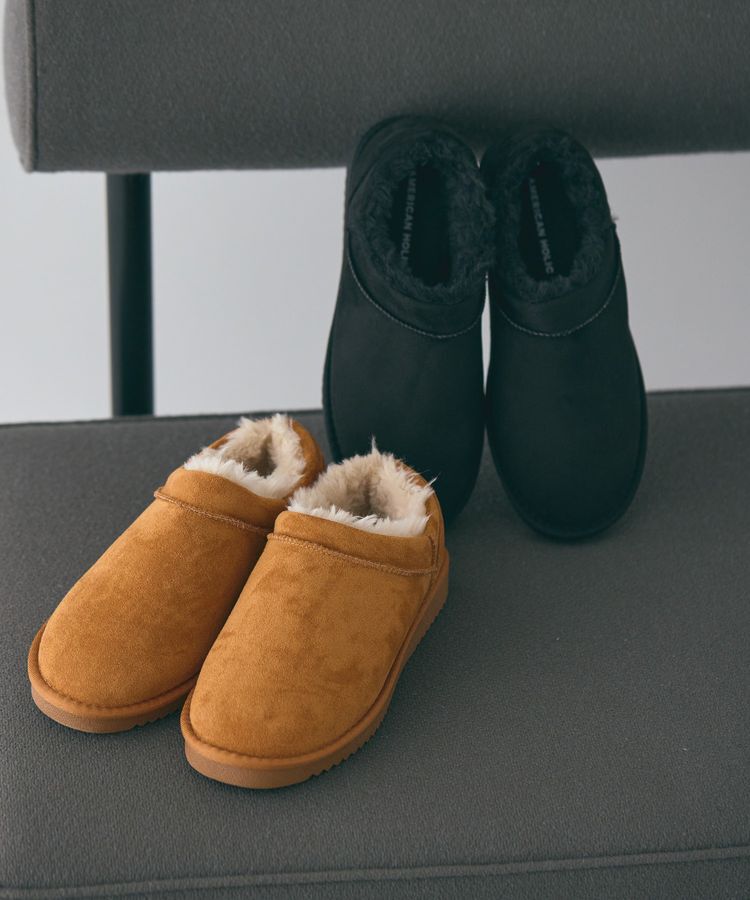 AMERICAN HOLIC「【整履き】ムートンライクブーツ」|ショートブーツ|