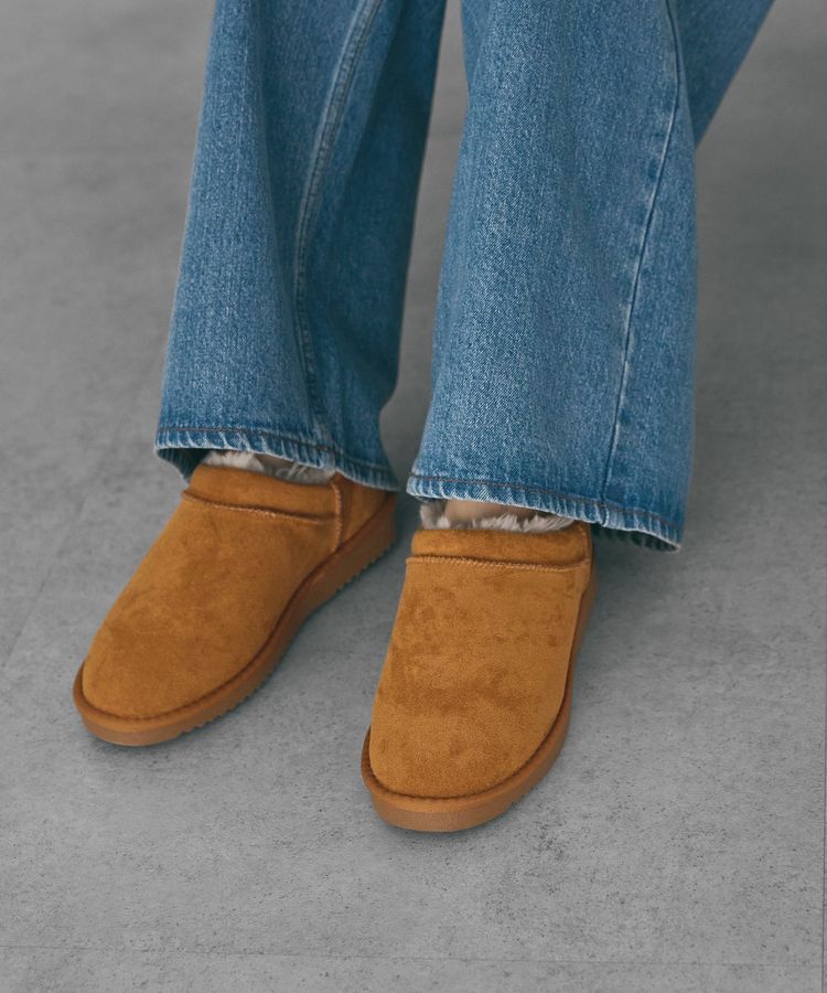 AMERICAN HOLIC「【整履き】ムートンライクブーツ」|ショートブーツ|