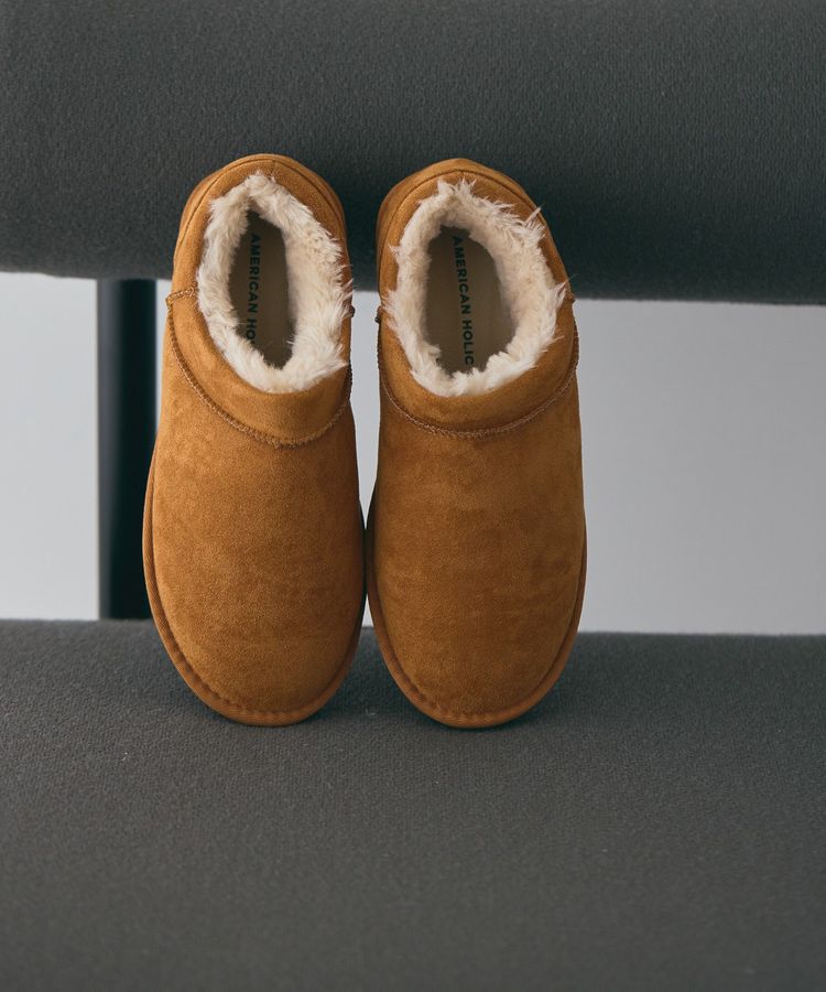 AMERICAN HOLIC「【整履き】ムートンライクブーツ」|ショートブーツ|