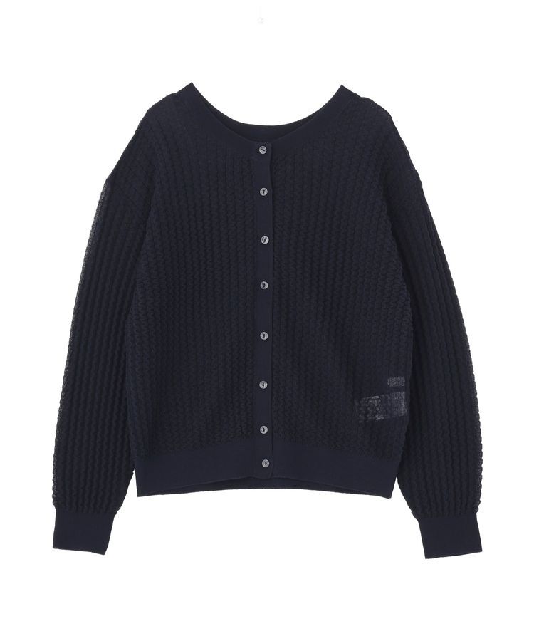 AMERICAN HOLIC「【前後2WAY】透かし編みニットカーディガン」|カーディガン|Navy