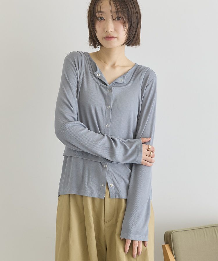 AMERICAN HOLIC「【2点セット】カーディガン+タンクトップ」|カーディガン|Gray