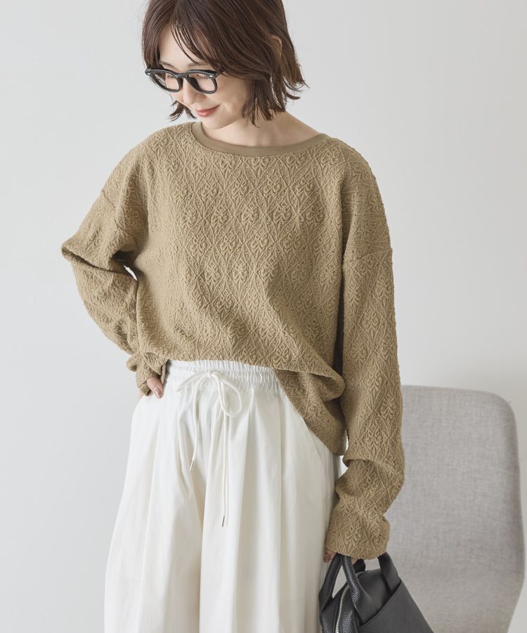 AMERICAN HOLIC「総レースプルオーバー」|Tシャツ・カットソー|Khaki