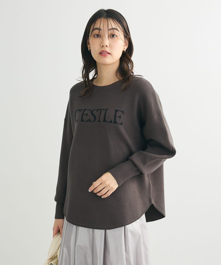 Green Parks「もちやわロゴニットプルオーバー」|ニット・セーター|