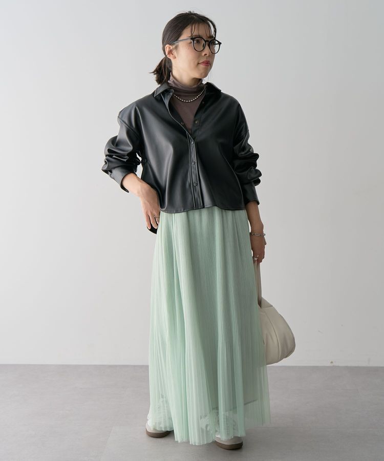 Green Parks「ラメチュールプリーツスカート」|スカート|