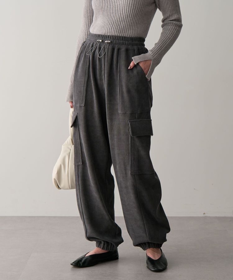 Green Parks「・ELENCARE DUE コーデュロイカーゴパンツ」|その他|Charcoal Gray