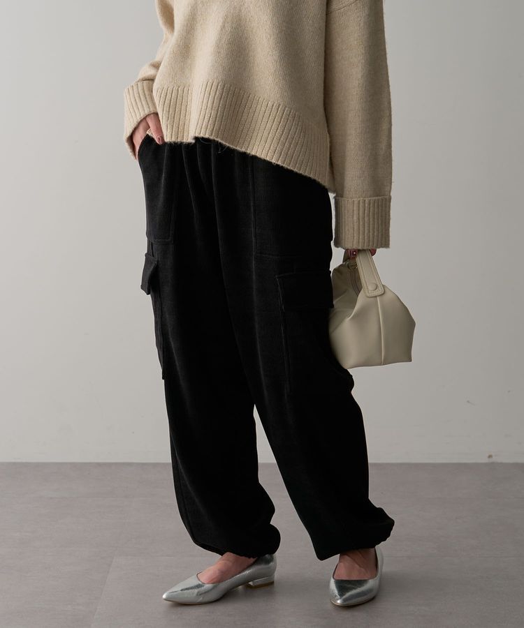 Green Parks「・ELENCARE DUE コーデュロイカーゴパンツ」|その他|Black