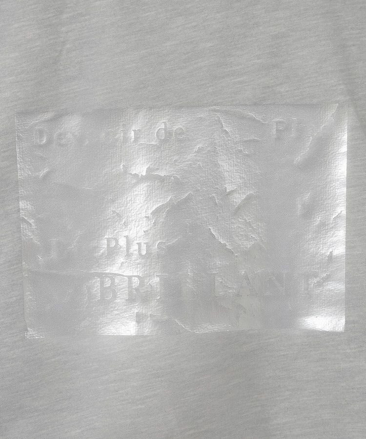 Green Parks「箔プリントチュール重ねプルオーバー」|スウェット・ジャージ|