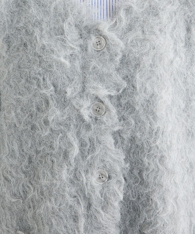 Green Parks「・swing by 2wayロング起毛カーディガン」|カーディガン|