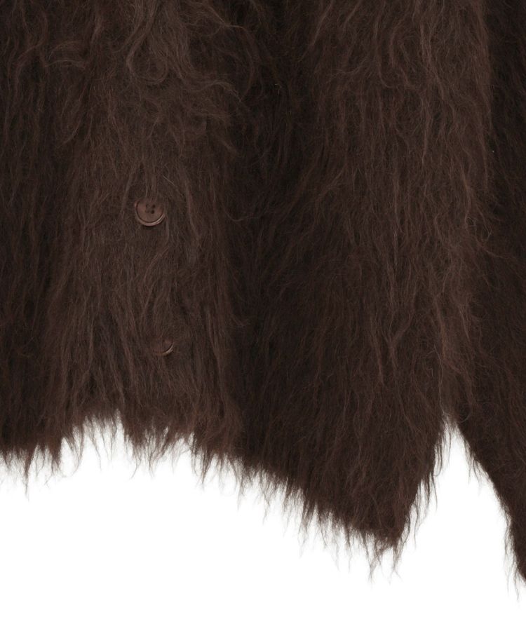 Green Parks「・swing by 2wayロング起毛カーディガン」|カーディガン|