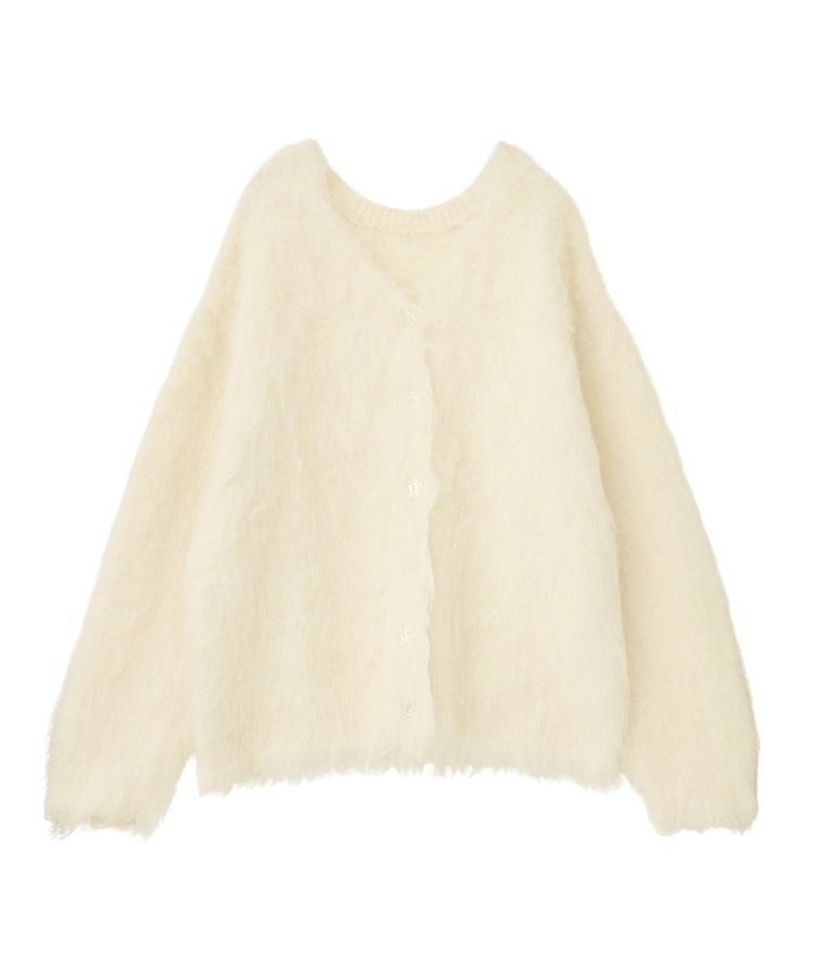 Green Parks「・swing by 2wayロング起毛カーディガン」|カーディガン|