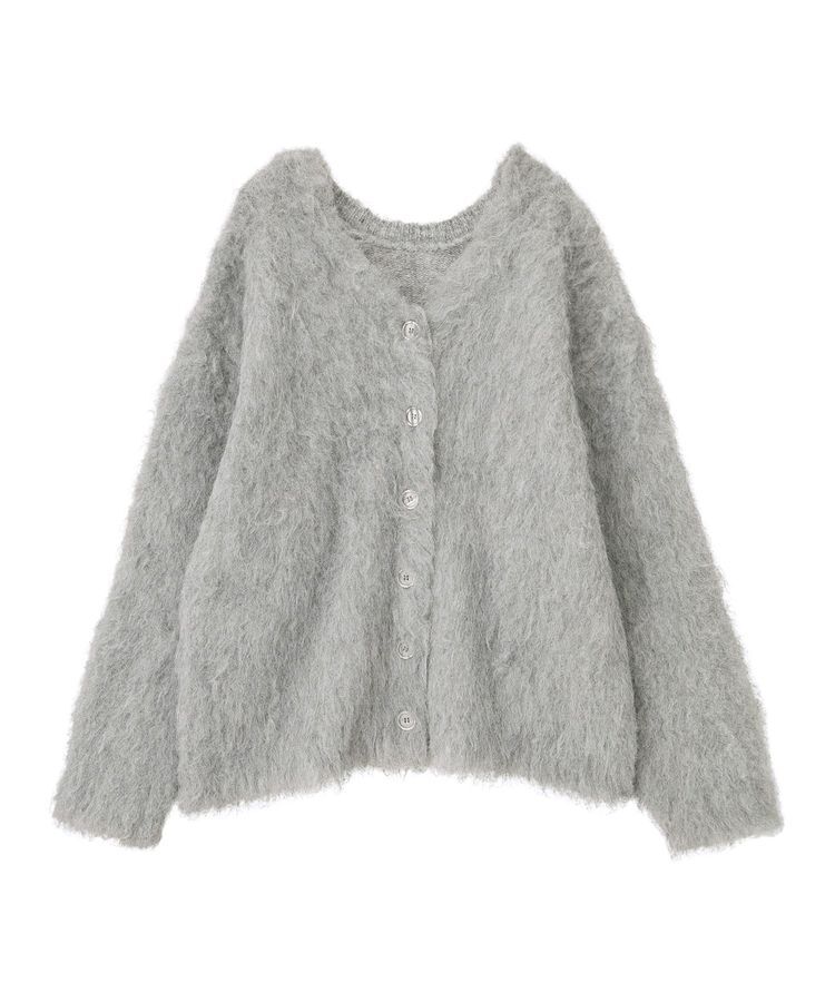 Green Parks「・swing by 2wayロング起毛カーディガン」|カーディガン|