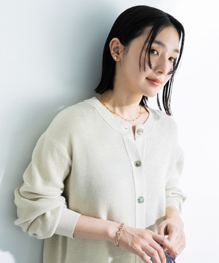 Green Parks「アンチピリング金ボタンニットカーディガン」|カーディガン|