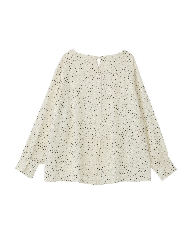 Green Parks「ドットイージーケアバックスリットブラウス」|シャツ・ブラウス|