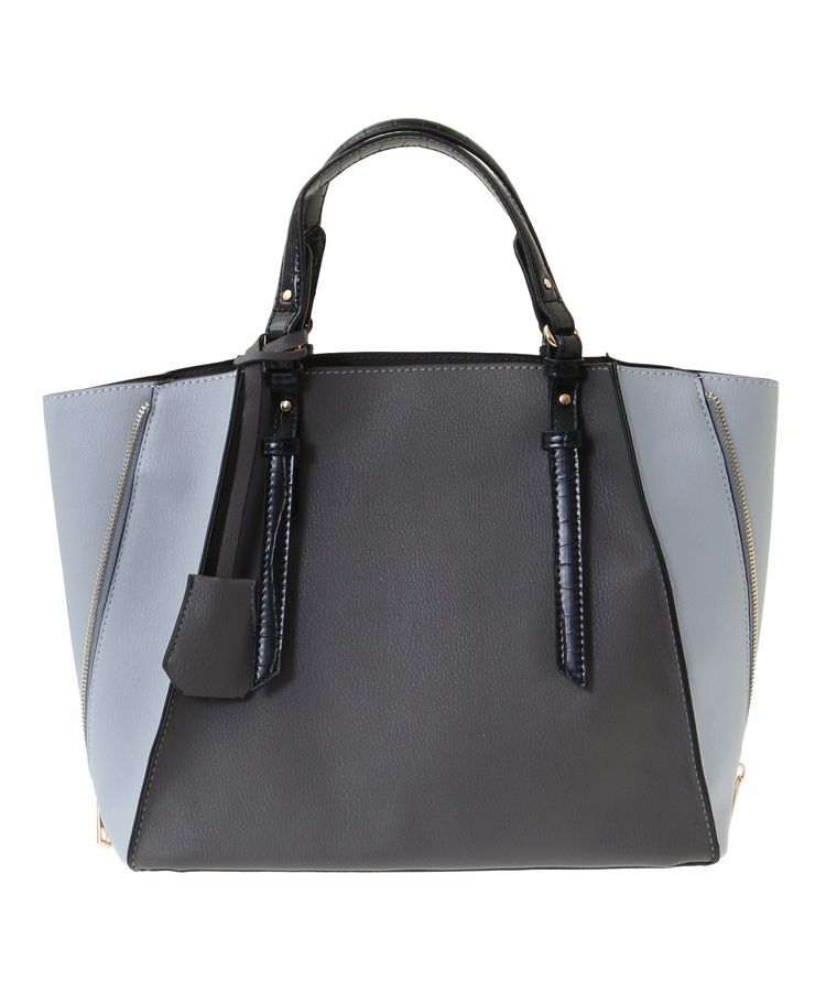 YECCA VECCA「【A4対応】2way配色ZIPデザインバッグ」|トートバッグ|