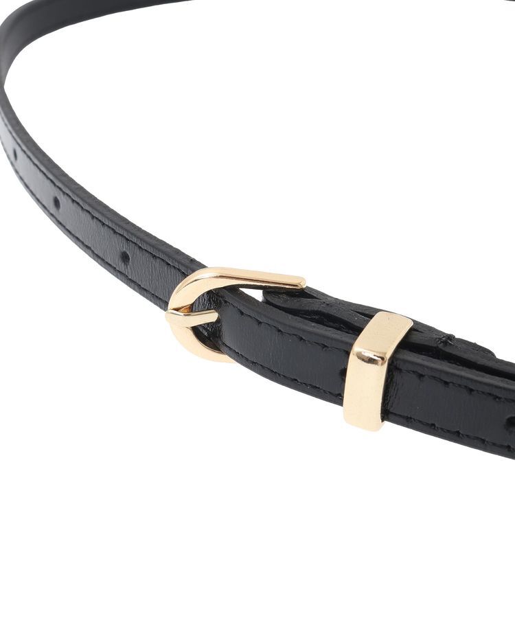 YECCA VECCA「ゴールドバックル細ベルト」|ベルト|