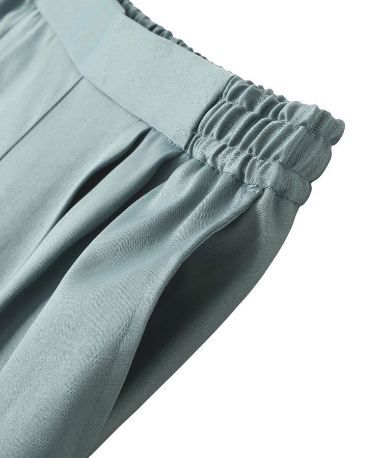 YECCA VECCA「裏起毛サテンリラックスパンツ」|その他|