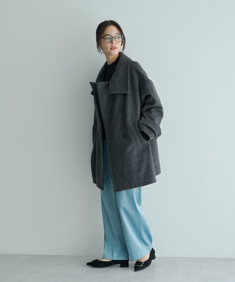 YECCA VECCA「裏起毛サテンリラックスパンツ」|その他|