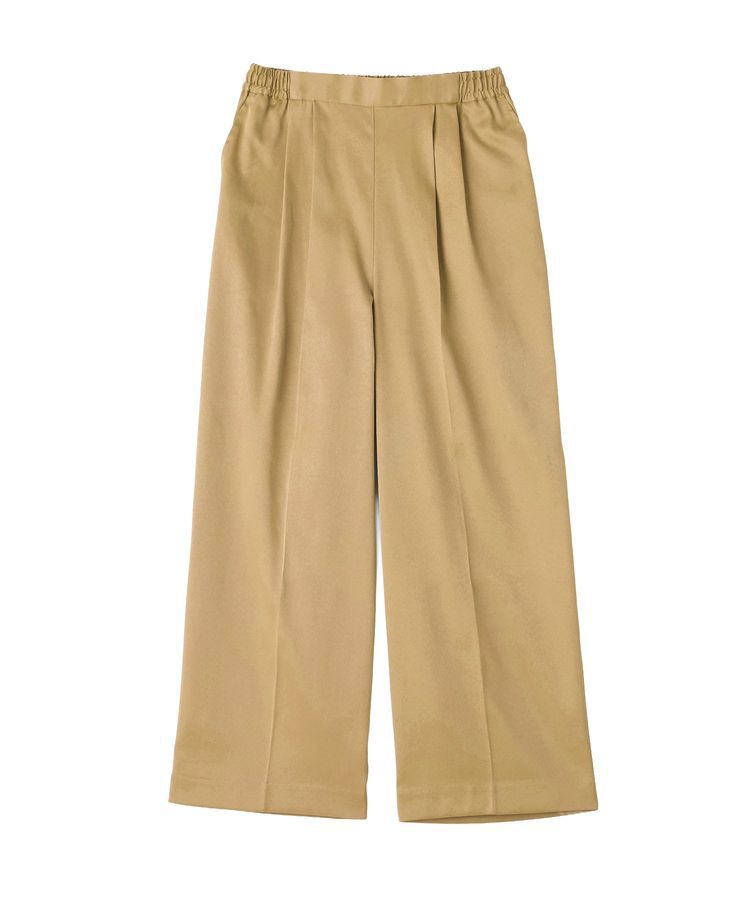 YECCA VECCA「裏起毛サテンリラックスパンツ」|その他|