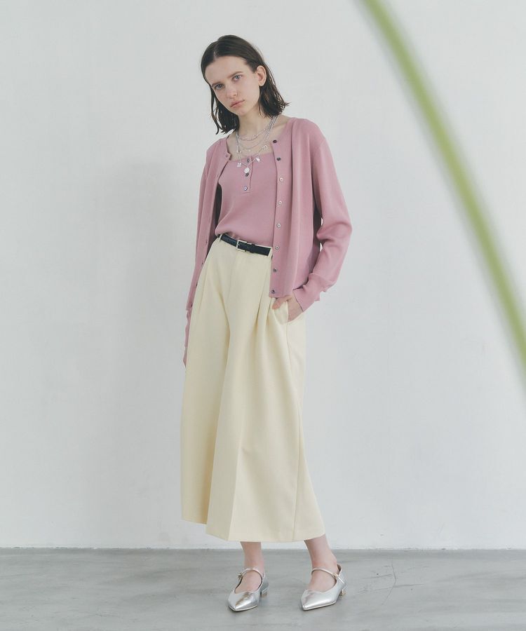 YECCA VECCA「ベルトSETクロップド丈パンツ」|その他|