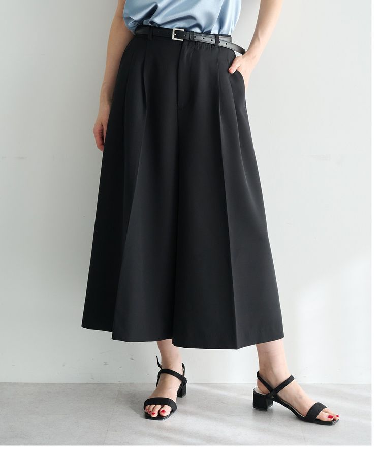 YECCA VECCA「ベルトSETクロップド丈パンツ」|その他|