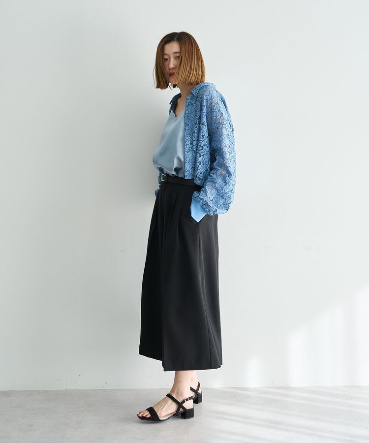 YECCA VECCA「ベルトSETクロップド丈パンツ」|その他|