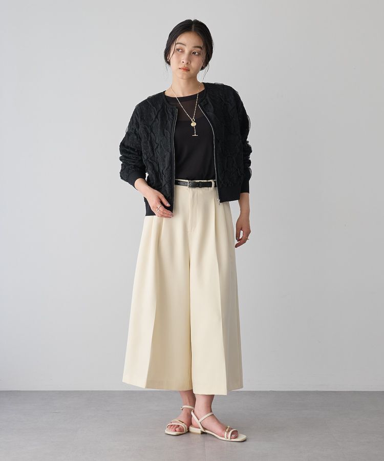 YECCA VECCA「ベルトSETクロップド丈パンツ」|その他|