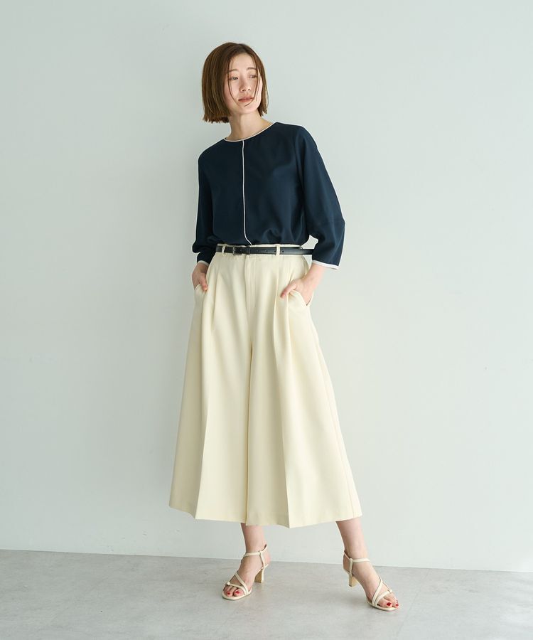 YECCA VECCA「ベルトSETクロップド丈パンツ」|その他|