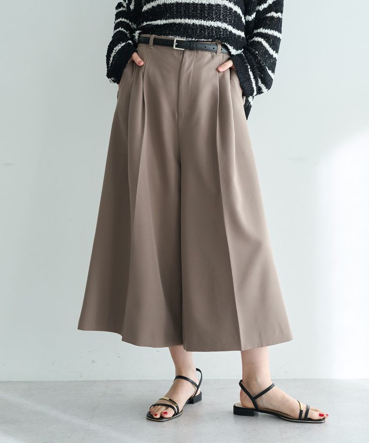 YECCA VECCA「ベルトSETクロップド丈パンツ」|その他|Mocha